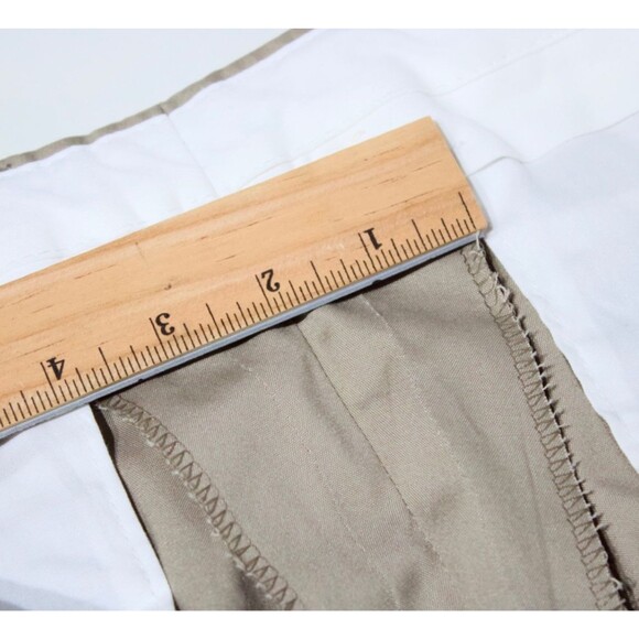 Brooks Brothers Suit Beige Coolmax Cotton Poly Men 42S (Pants Tailored to 34x27) - Picture 14 of 15